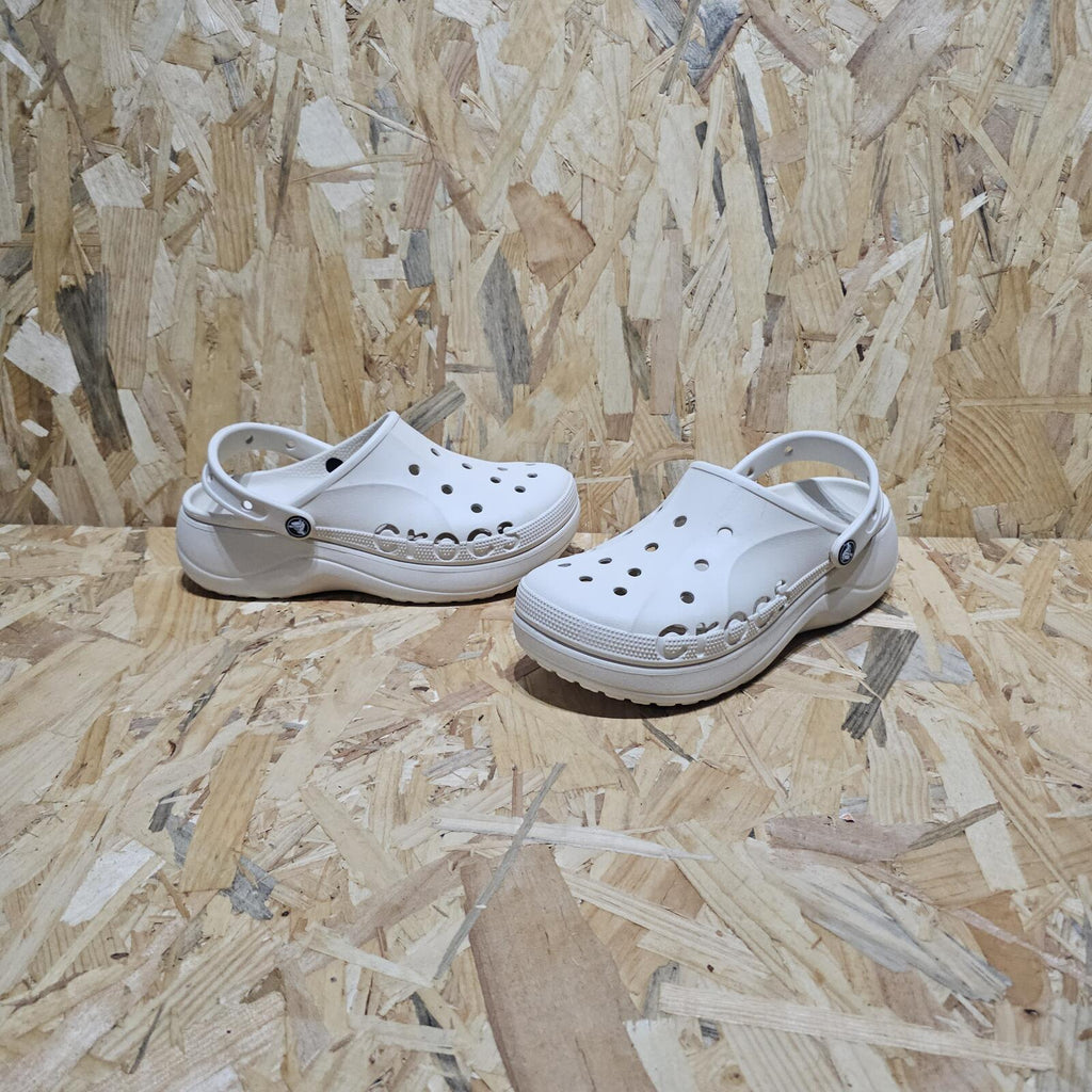 Crocs Baya Platform Clog Womens Cream Winter White Size UK 8 US 10 *SB7
