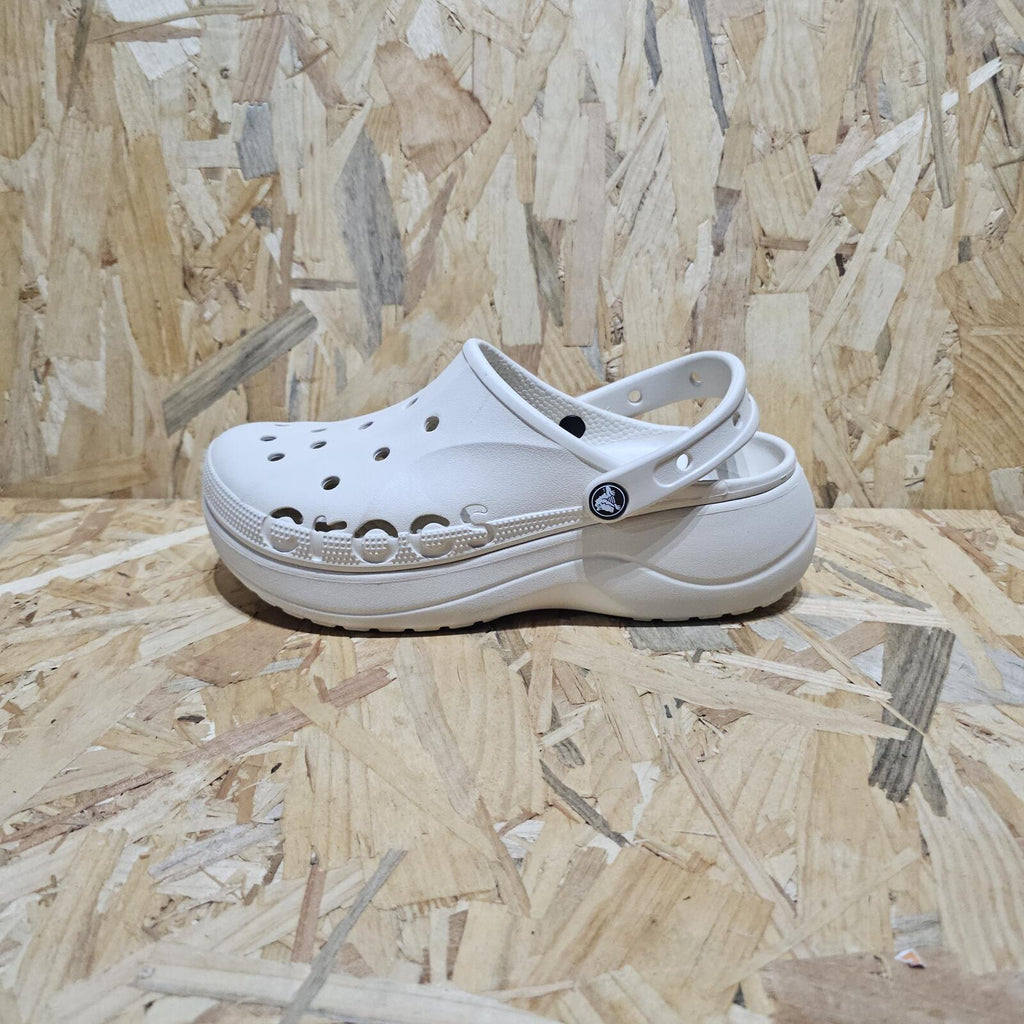 Crocs Baya Platform Clog Womens Cream Winter White Size UK 8 US 10 *SB7