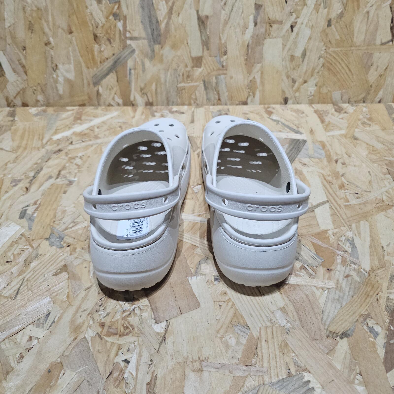 Crocs Baya Platform Clog Womens Cream Winter White Size UK 8 US 10 *SB7