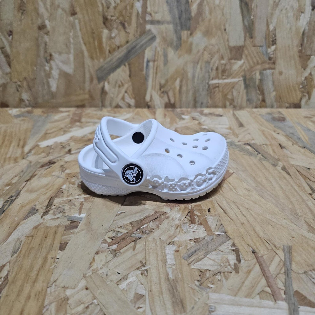 Crocs Baya Clogs Childrens Infant Baby Toddler White Size UK C4 EU 21 *SB1