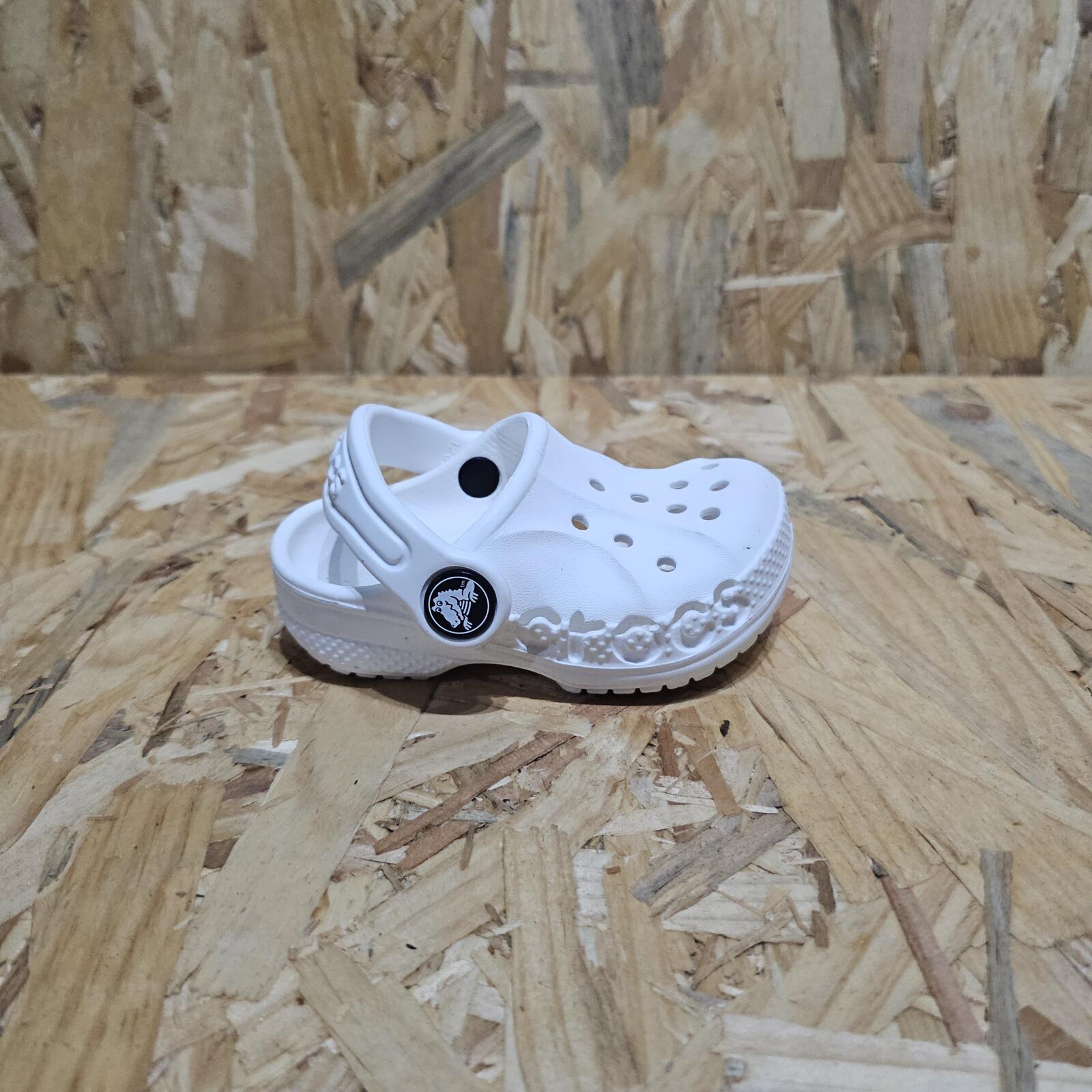 Crocs Baya Clogs Childrens Infant Baby Toddler White Size UK C4 EU 21 *SB1