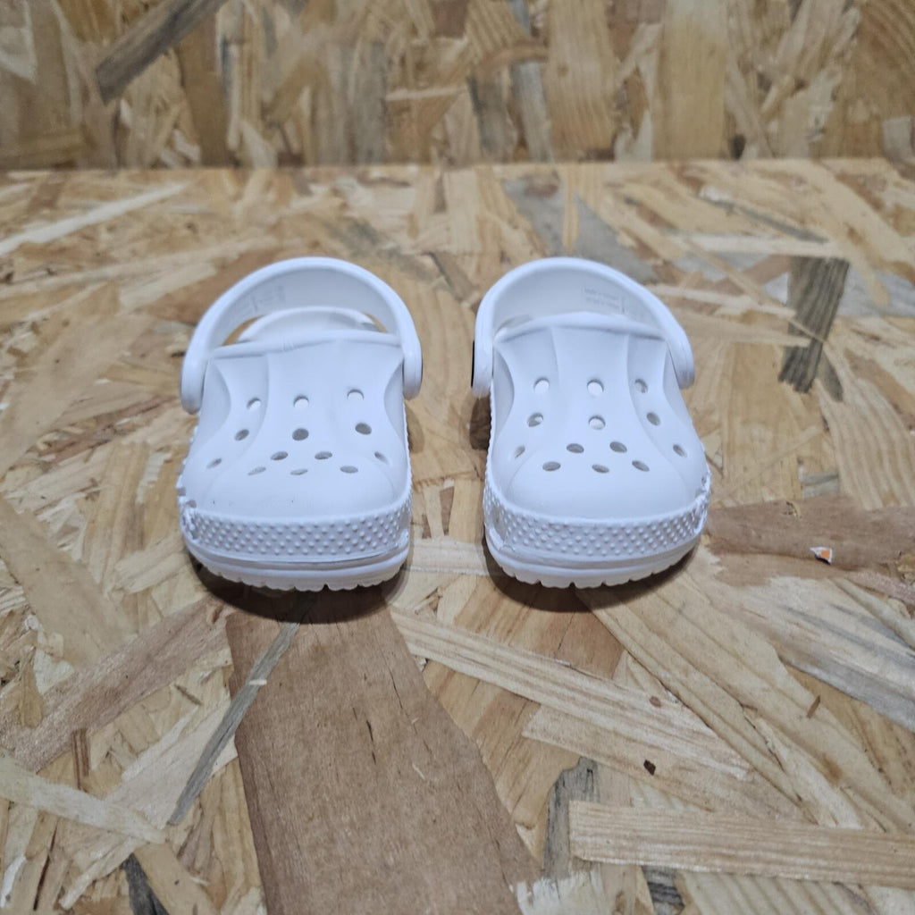 Crocs Baya Clogs Childrens Infant Baby Toddler White Size UK C4 EU 21 *SB1