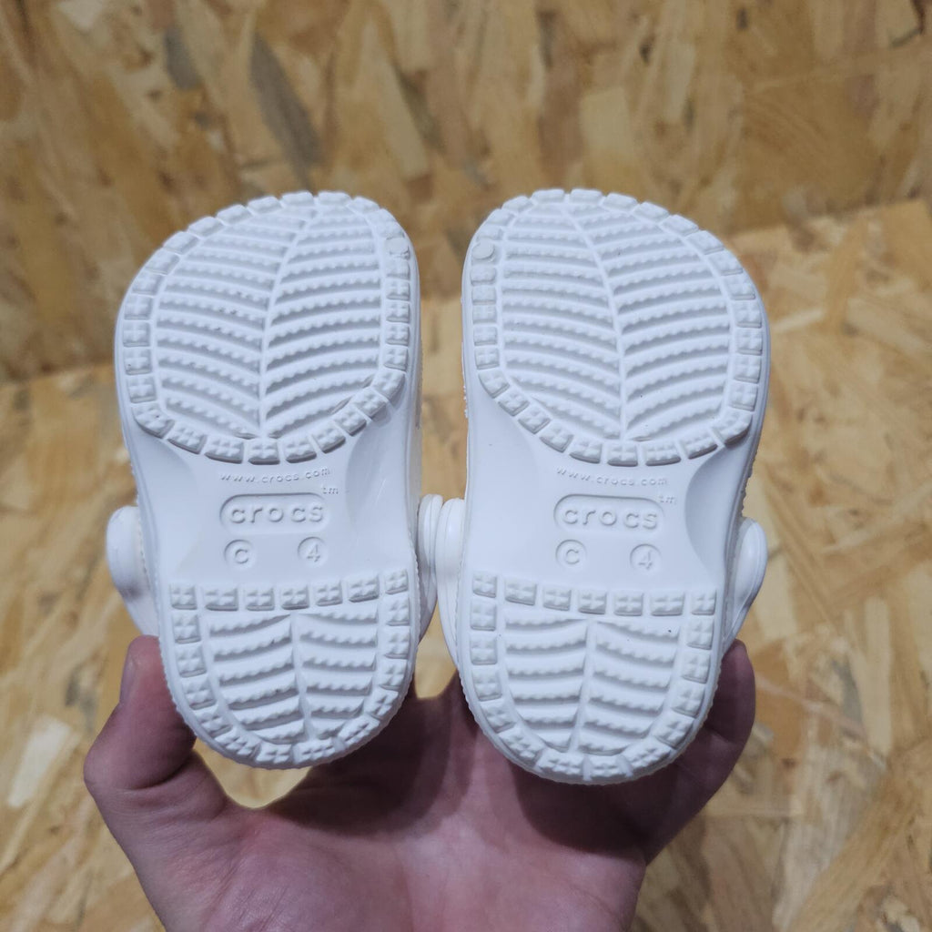 Crocs Baya Clogs Childrens Infant Baby Toddler White Size UK C4 EU 21 *SB1