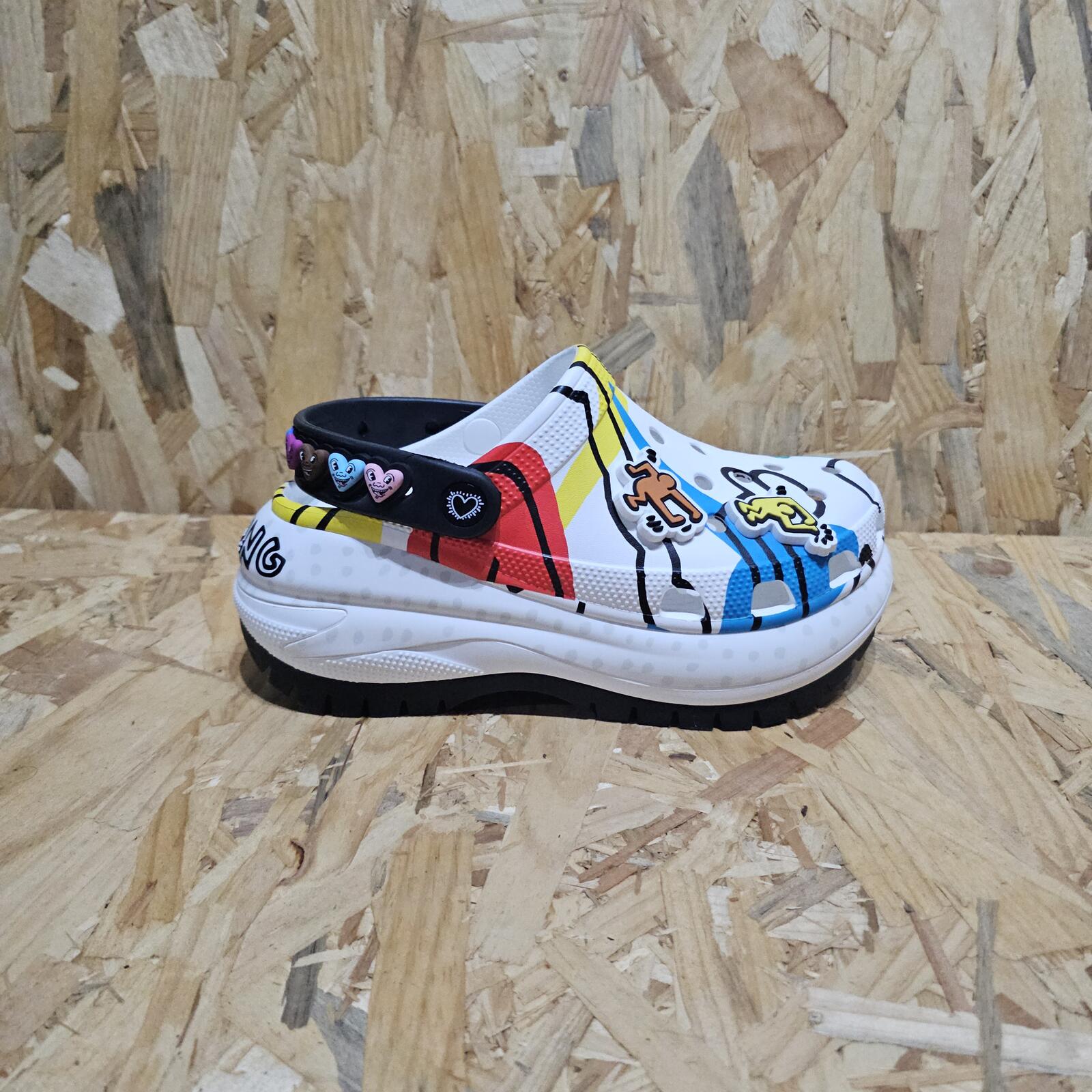 Crocs Women's Keith Haring Mega Crush Clog White Multi Size UK 5 EU 38 *SB10