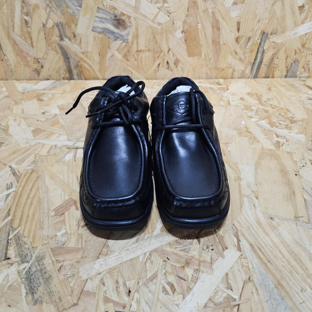 Lee Cooper Waltham Lace Black Leather Shoes Size UK 5.5 *SB7