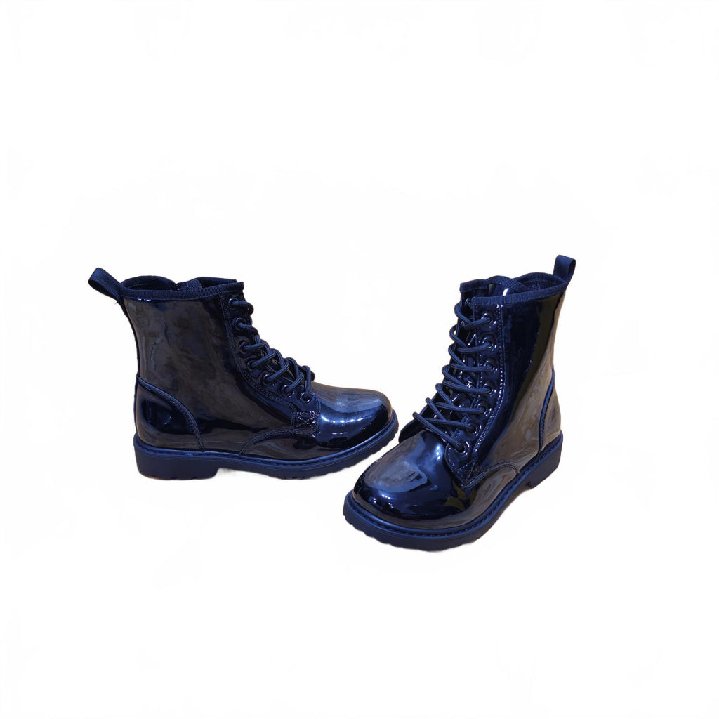 Miso Brandi Boots Childrens Black Biker Size UK 2 EU 34 *SB1