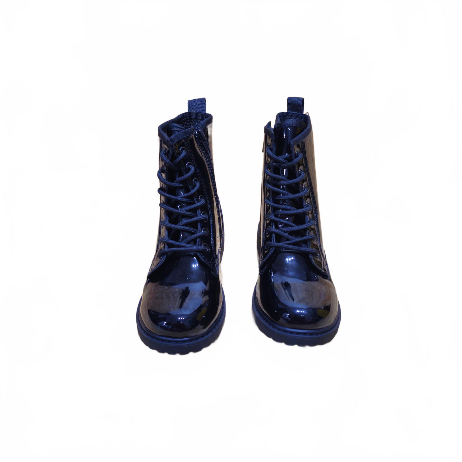 Miso Brandi Boots Childrens Black Biker Size UK 2 EU 34 *SB1