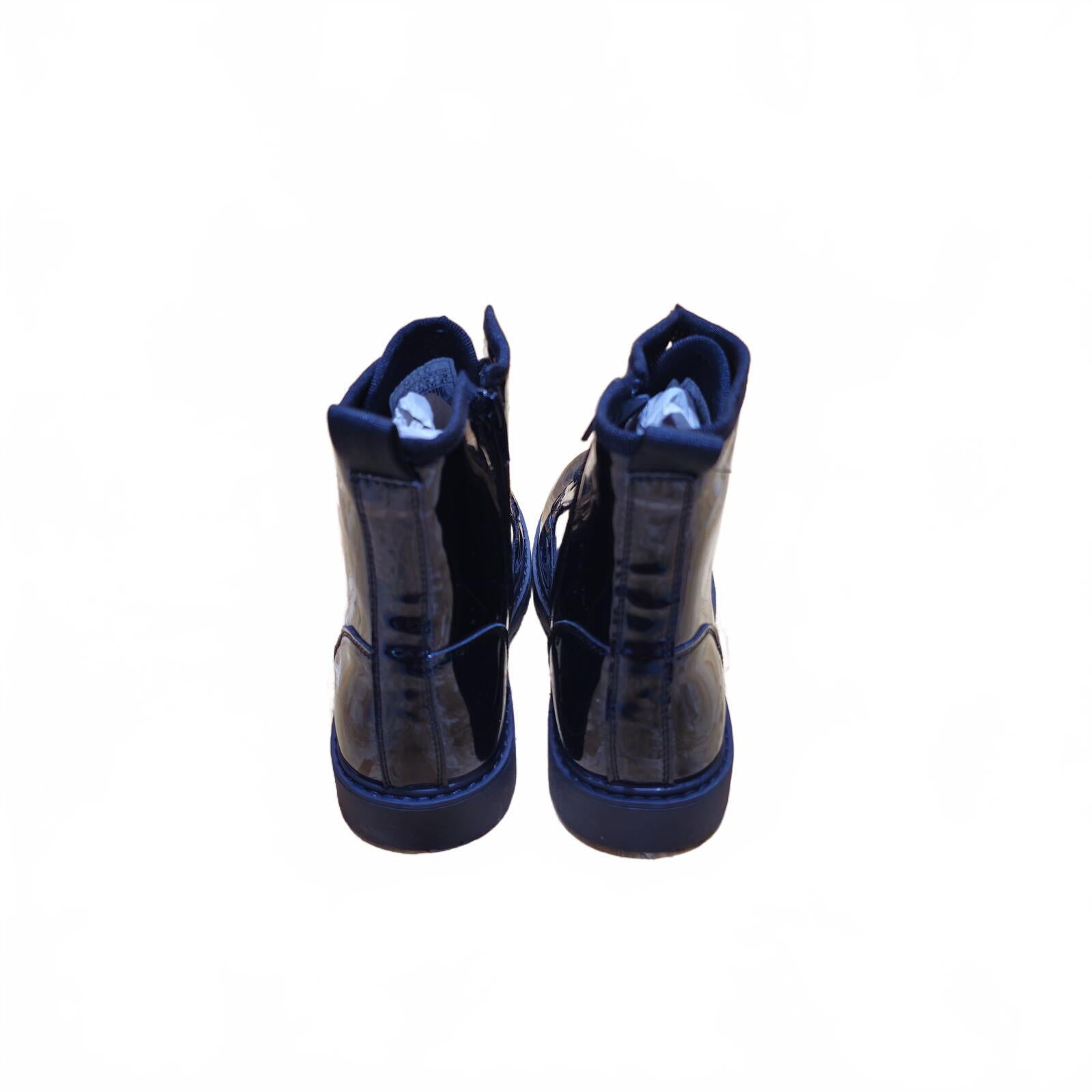 Miso Brandi Boots Childrens Black Biker Size UK 2 EU 34 *SB1