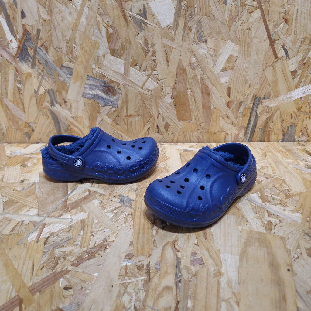 Crocs Kids' Baya Lined Mule Slippers Navy Sandals Size UK C13 EU 31.5 *SB1