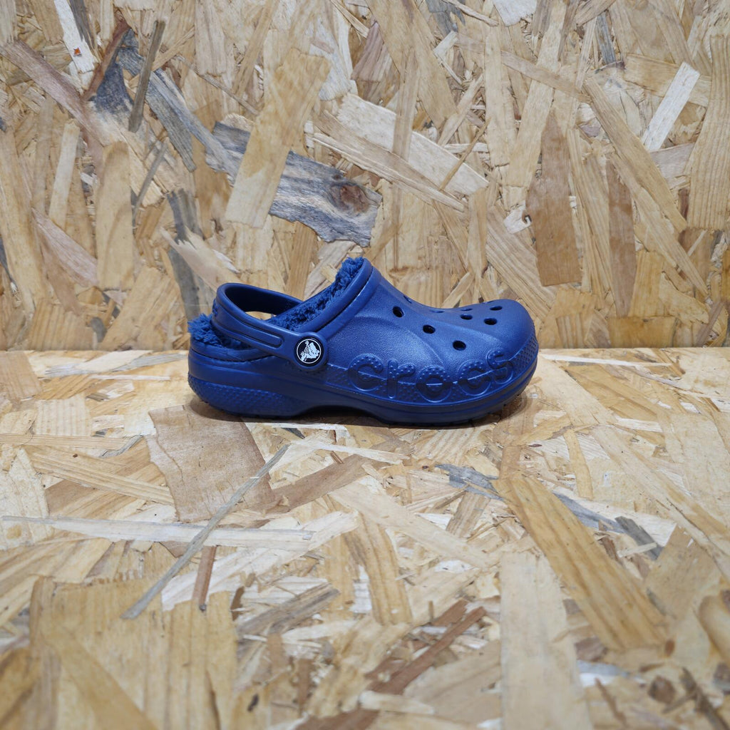 Crocs Kids' Baya Lined Mule Slippers Navy Sandals Size UK C13 EU 31.5 *SB1