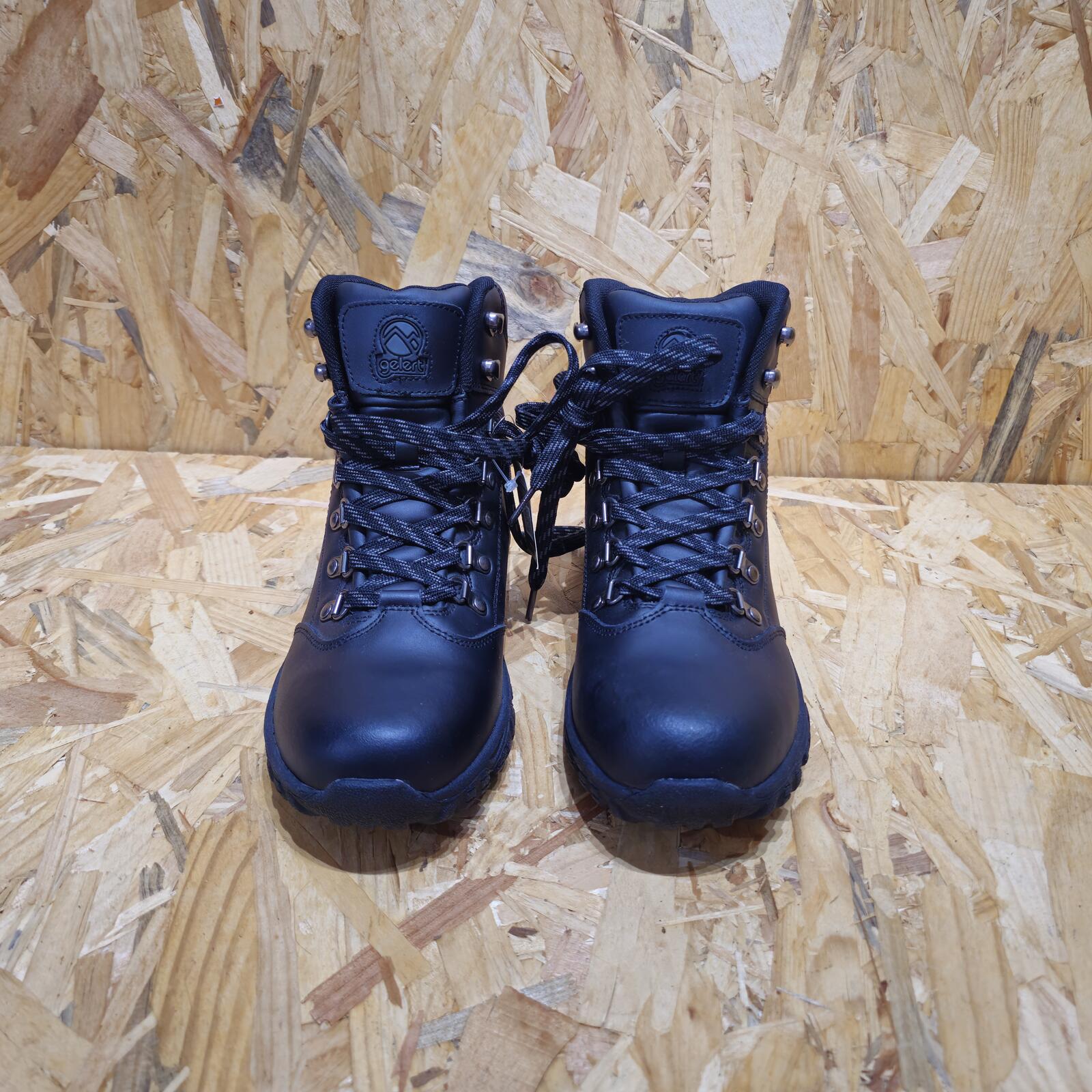 Gelert Leather Waterproof Walking Boots Mens Black Size UK 7.5 EU 41.5 *SB19