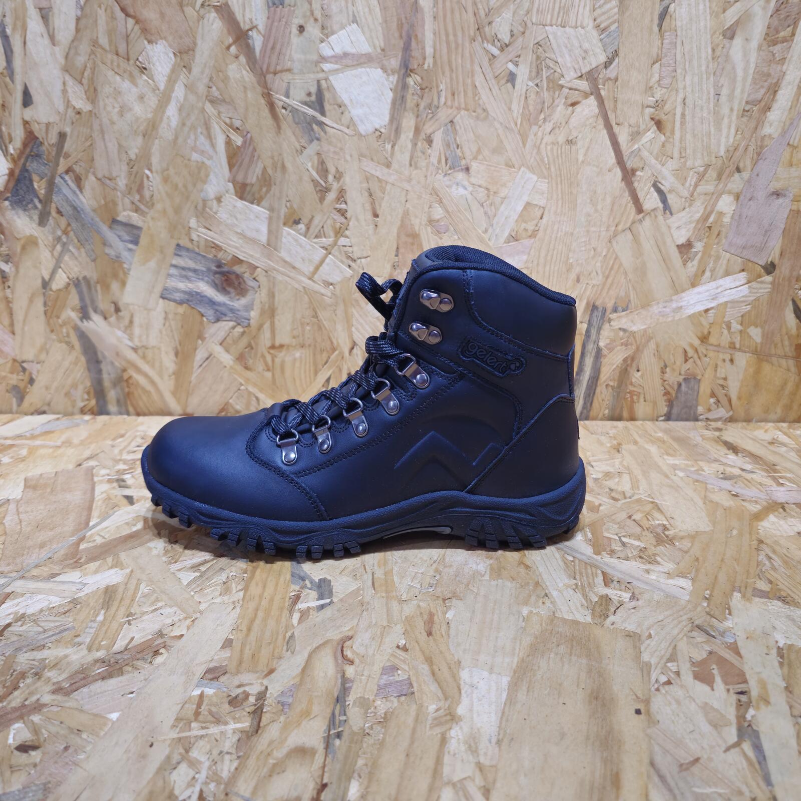 Gelert Leather Waterproof Walking Boots Mens Black Size UK 7.5 EU 41.5 *SB19