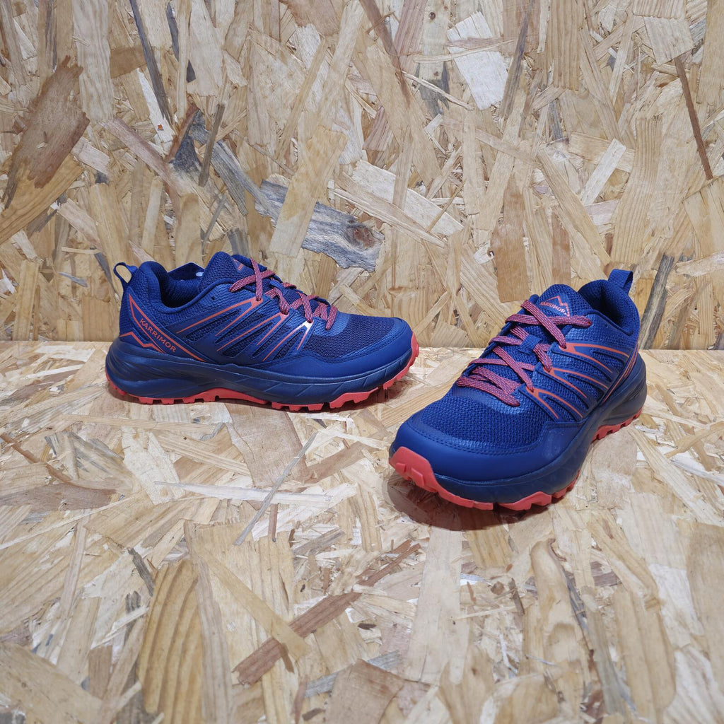 Karrimor Caracal Trail Trainers Mens Navy Orange Hiking Size UK 8 EU 42 *SB19