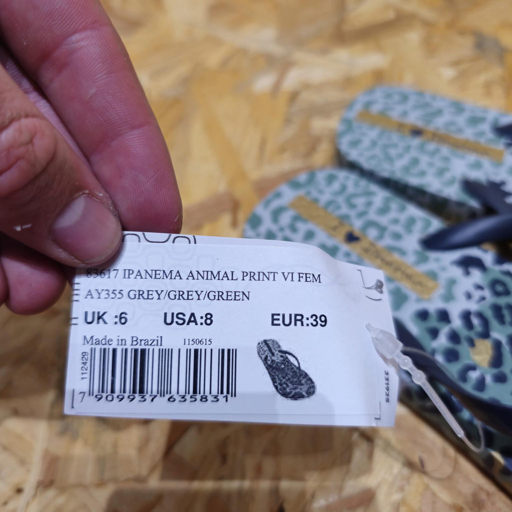 Ipanema Animal Print VI Fem Flip Flops Leopard Size UK 6 EU 39 *FF1