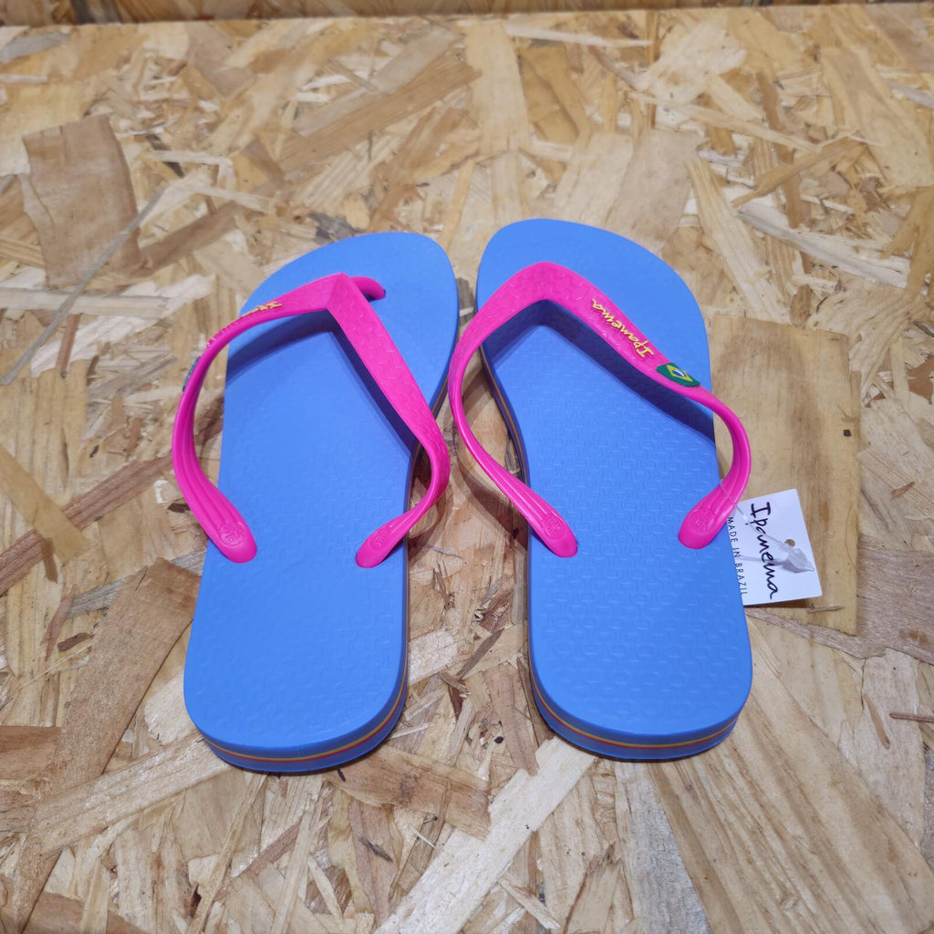 Ipanema Womens Classic Brazil II Fem Flip Flops Blue Pink Size UK 5 EU 38 *SB1