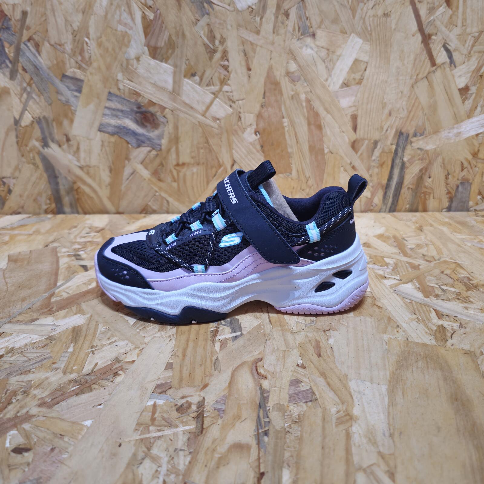 Skechers Unisex Kids DLites 4 Classic Low-Top Trainers Black Size C12 EU 30 *SB1