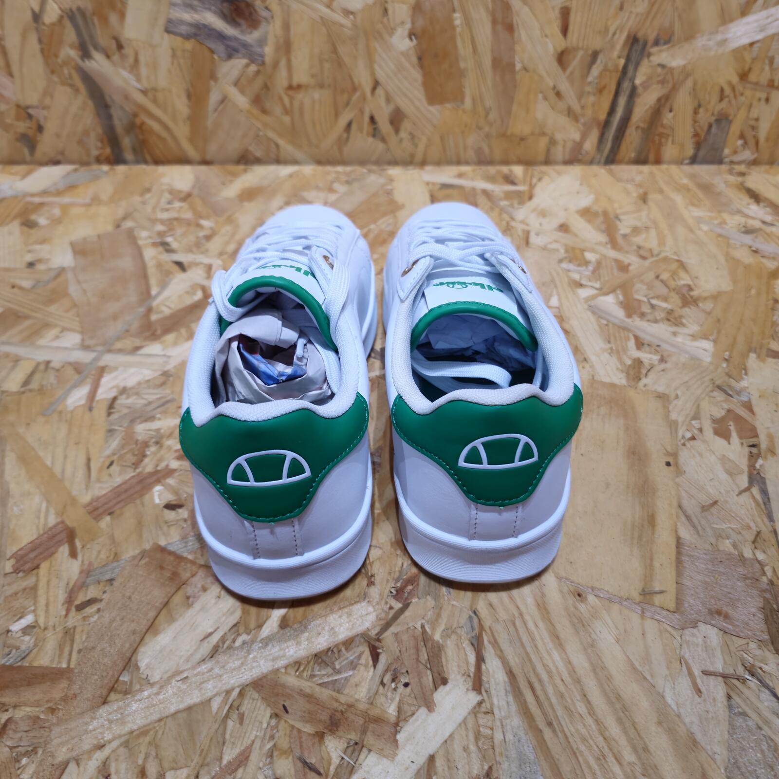 Ellesse Cupsole Classic Trainers Men White Green Ex-Display Size UK 7 EU 41 *SB6