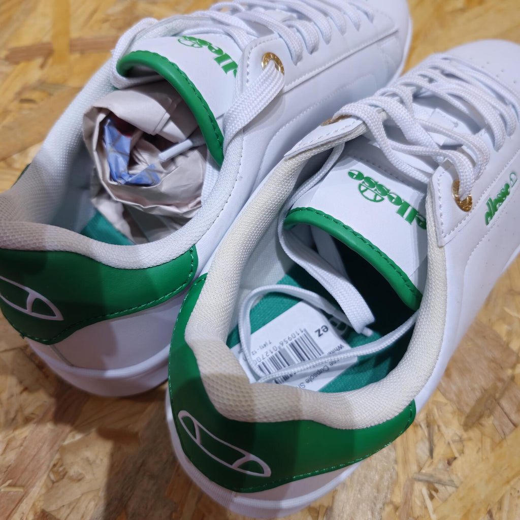 Ellesse Cupsole Classic Trainers Men White Green Ex-Display Size UK 7 EU 41 *SB6