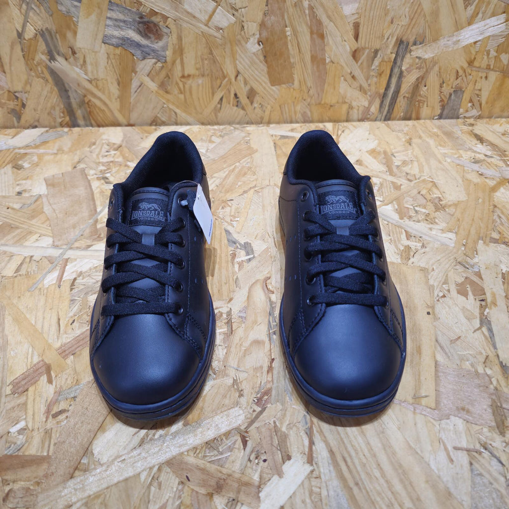 Lonsdale Leyton Leather Trainers Juniors Black Size UK 5.5 EU 38.5 SB20
