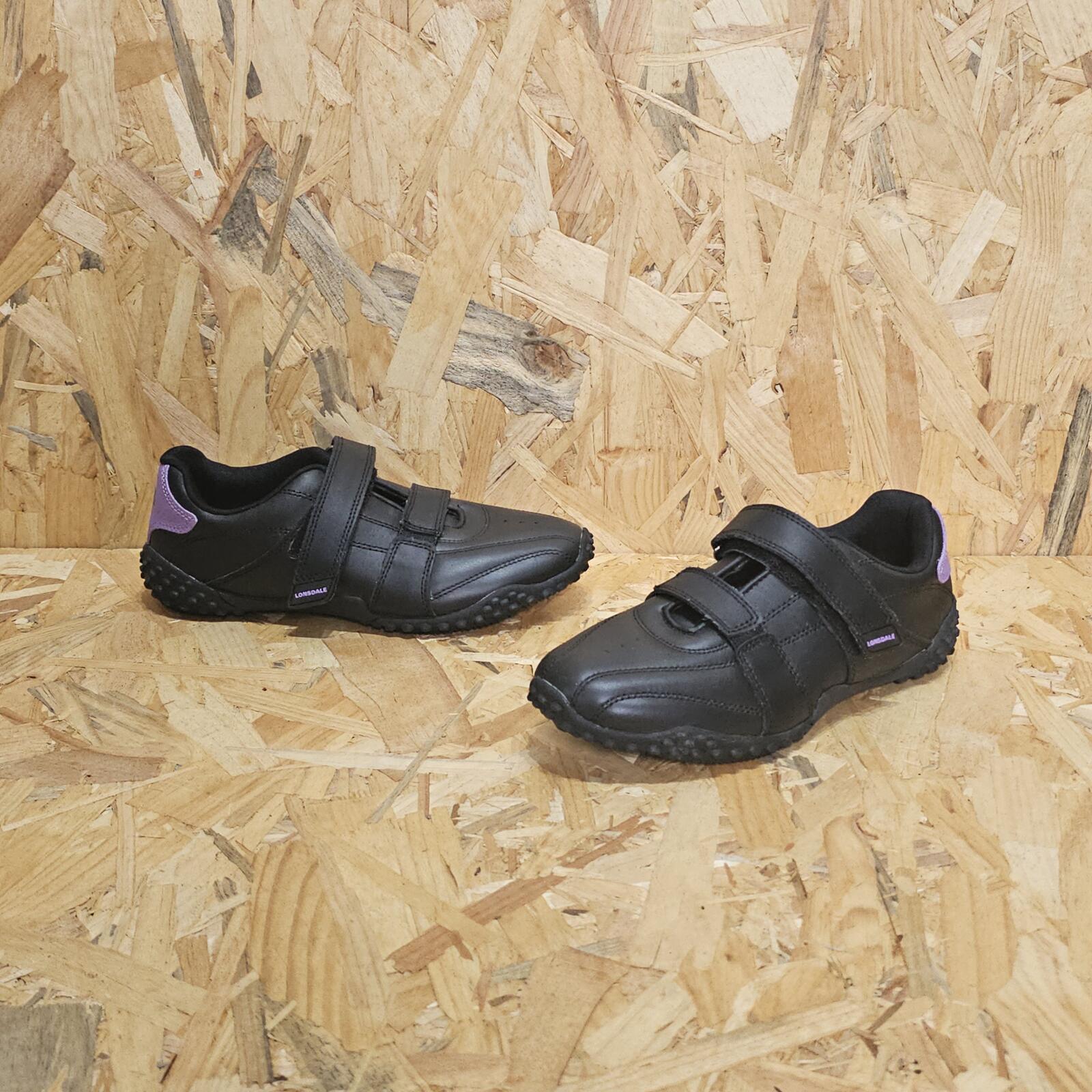 Lonsdale Fulham Ladies Trainers Black Strap Size UK 4.5 *SB19