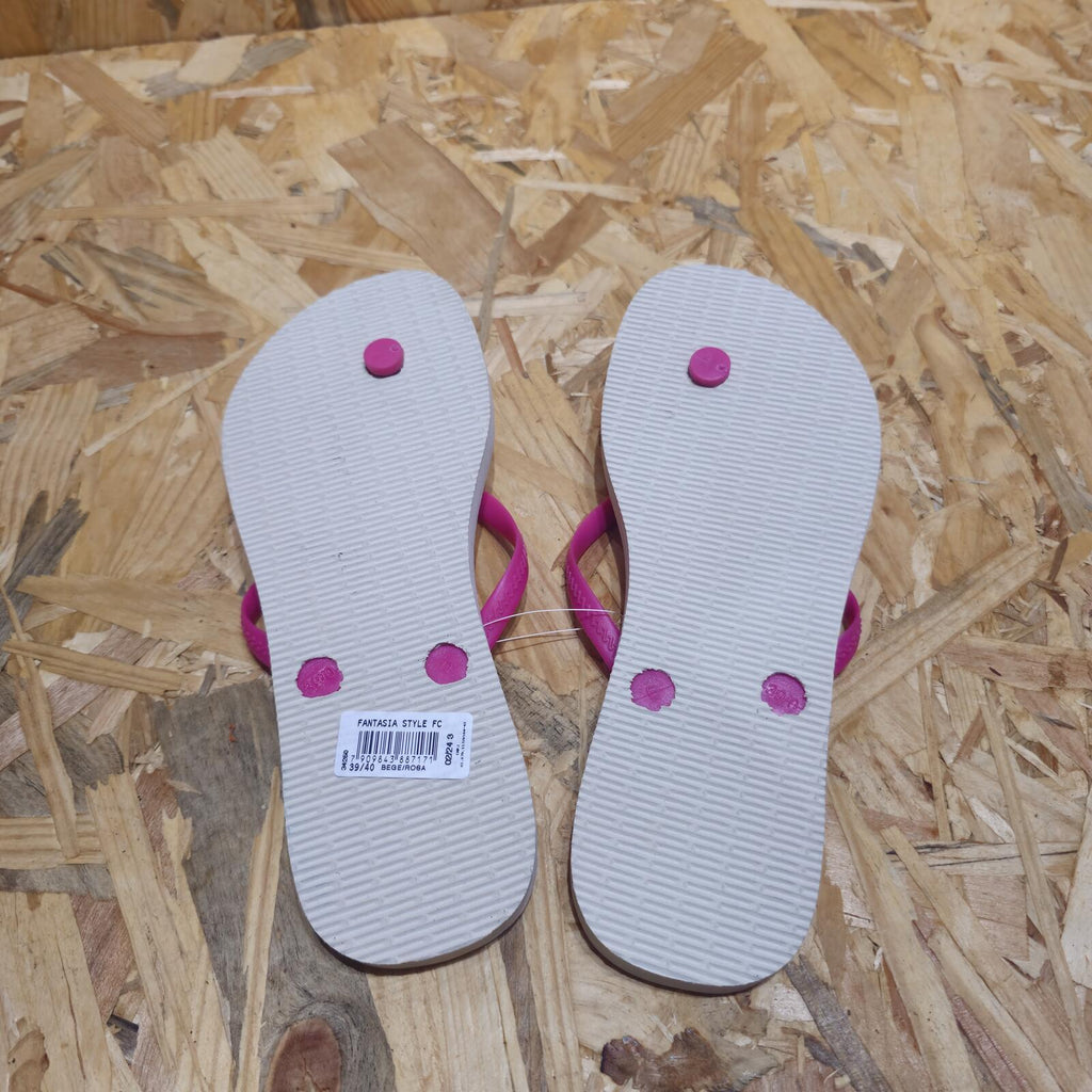 Havaianas Women's Pink/Orange Fantasia Flip Flops Size UK 7 *FF1