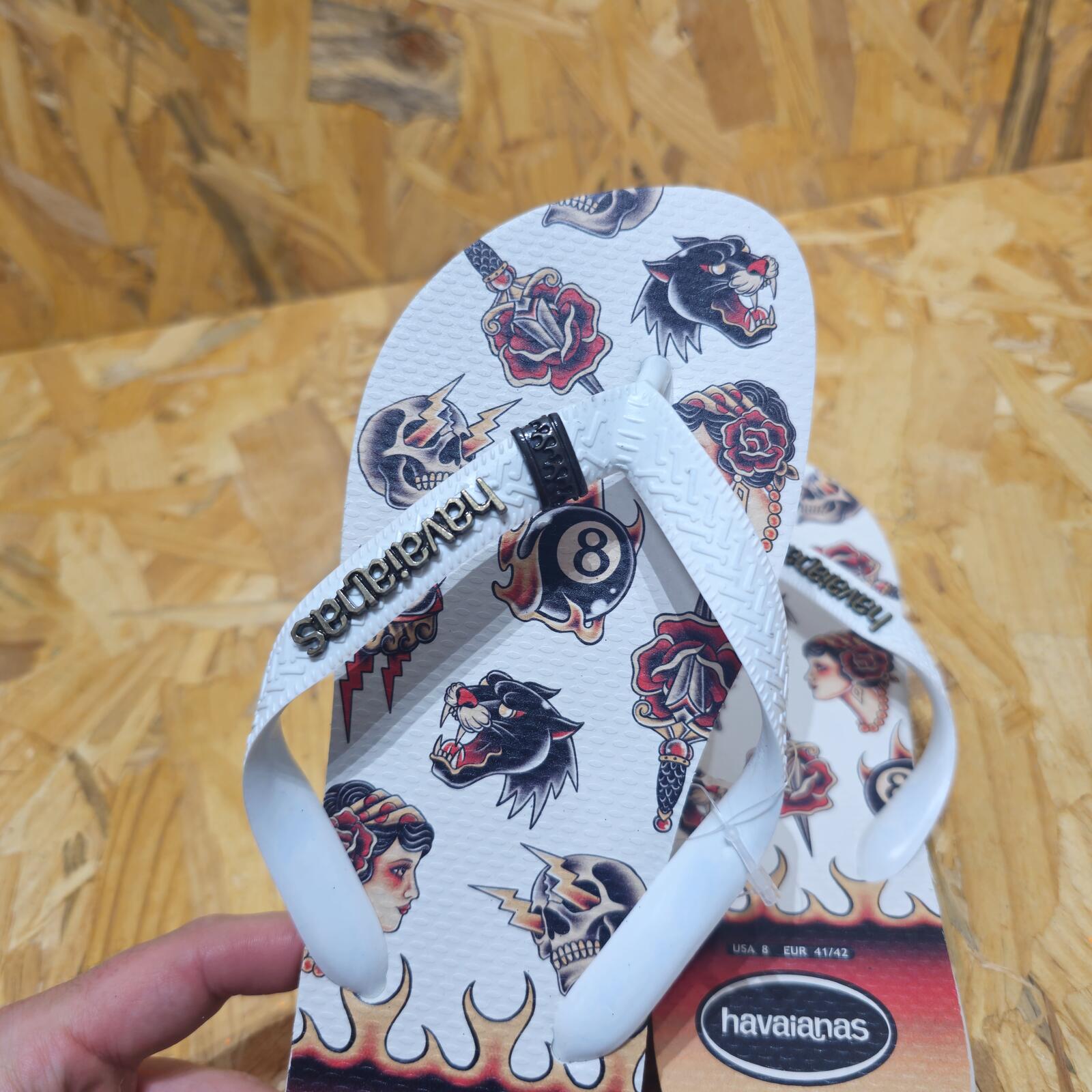 Havaianas Top Tribo Summer Flip Flops Unisex Size UK 7 Mens UK 7/8 Womens EU 41