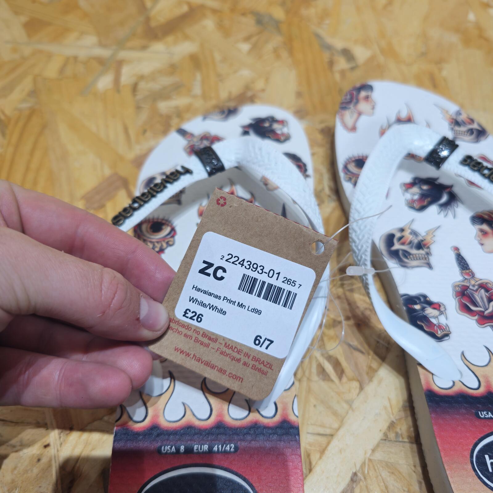 Havaianas Top Tribo Summer Flip Flops Unisex Size UK 7 Mens UK 7/8 Womens EU 41