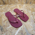 Havaianas Slim Square Flip Flops Burgundy Unisex Size UK 9 EU 43 *FF1
