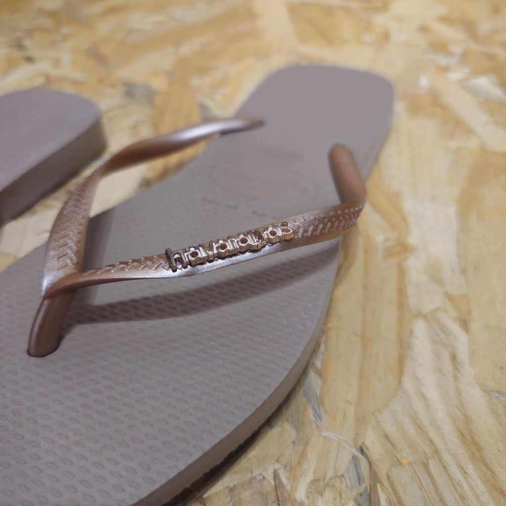 Havaianas Square Flip Flops Beige Womens Size UK 7 EU 41