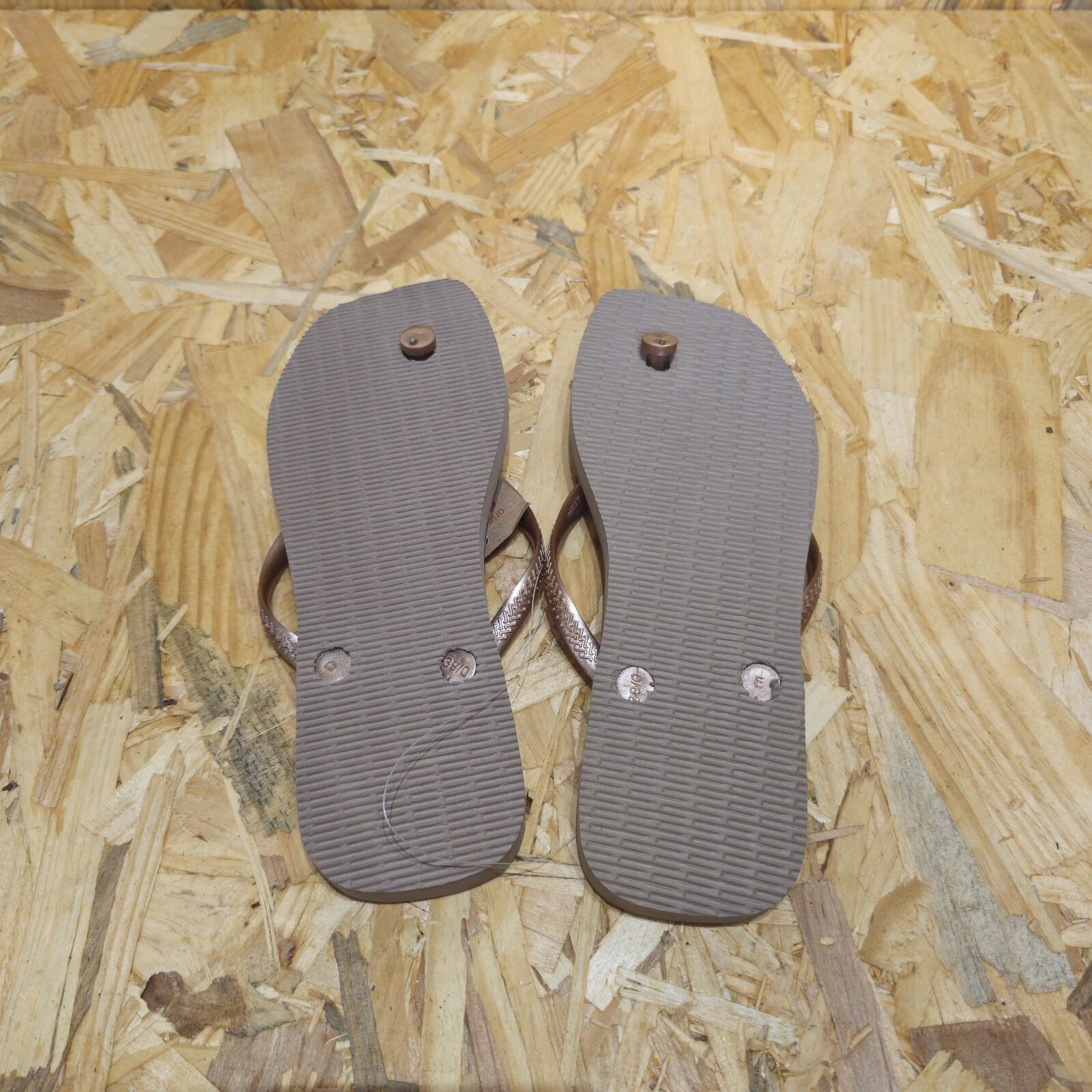 Havaianas Square Flip Flops Beige Womens Size UK 7 EU 41