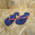 Havaianas Brasil Mix Unisex T-Bar Sandals Navy Red Size UK 9 EU 43 *FF1