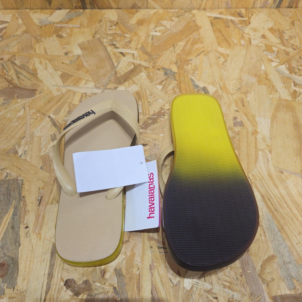 Havaianas Capsule Collection Unisex Beige Gradient Pattern Thong Toe Flip Flops