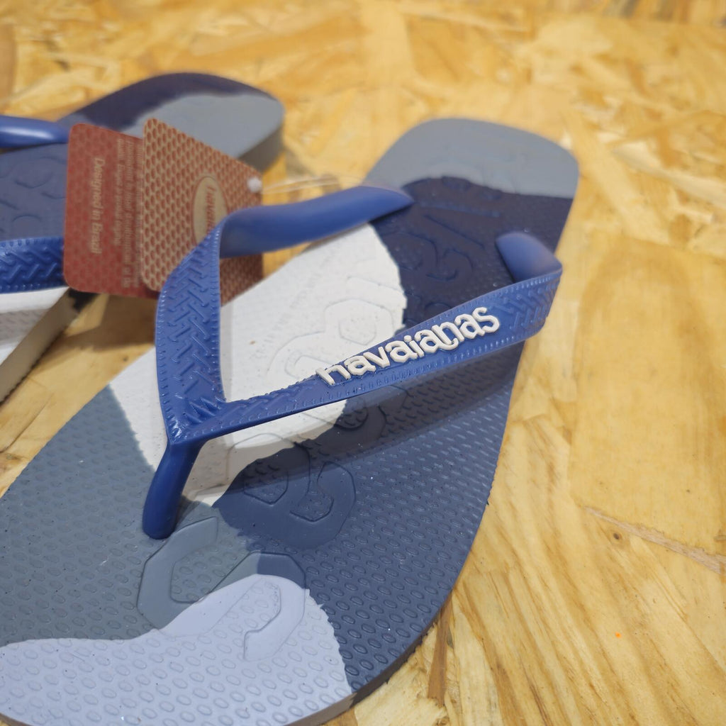 Havaianas Unisex Top Logomania Colors II Black Flip Flops Blue Size 9 EU 43