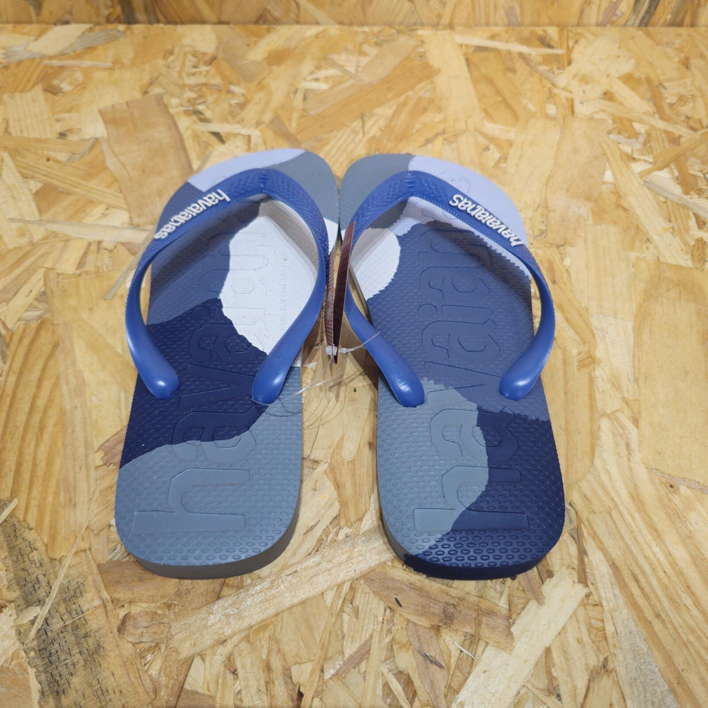Havaianas Unisex Top Logomania Colors II Black Flip Flops Blue Size 9 EU 43