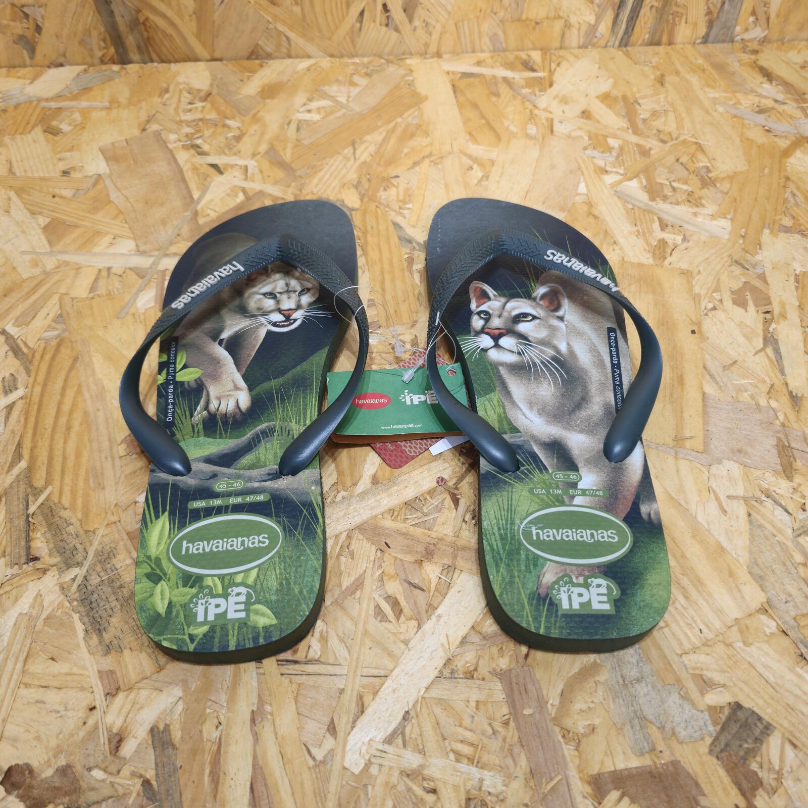 Havaianas Adventurous Flip Flops Mens Sandals IPE Olive Green Wildcat Size UK 11