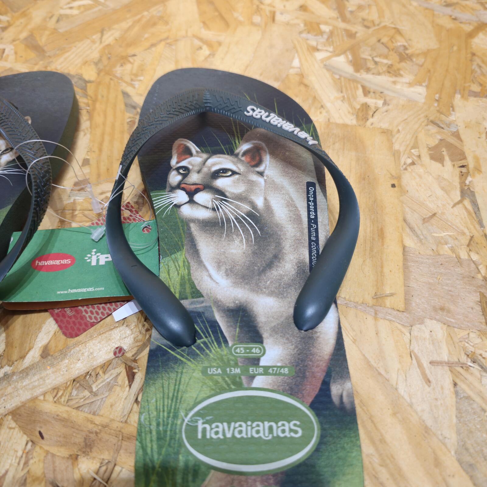Havaianas Adventurous Flip Flops Mens Sandals IPE Olive Green Wildcat Size UK 11