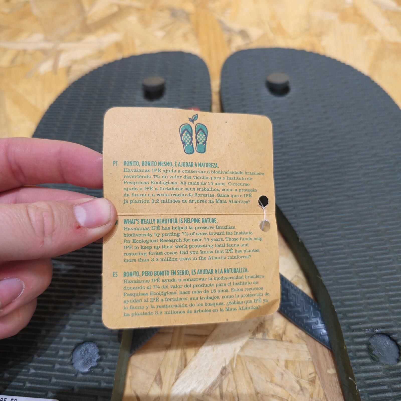 Havaianas Adventurous Flip Flops Mens Sandals IPE Olive Green Wildcat Size UK 11