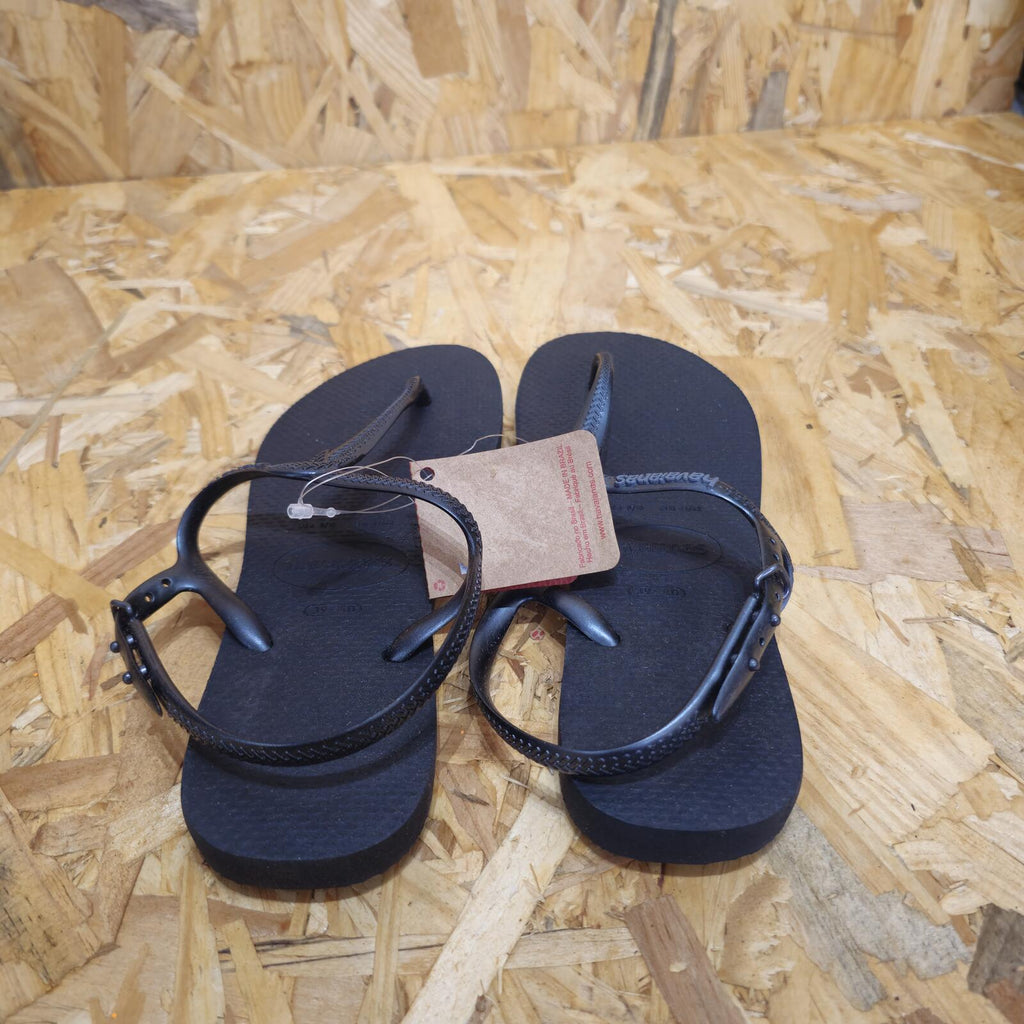 Havaianas Women's Twist Black Flip Flops Size UK 6 EU 39