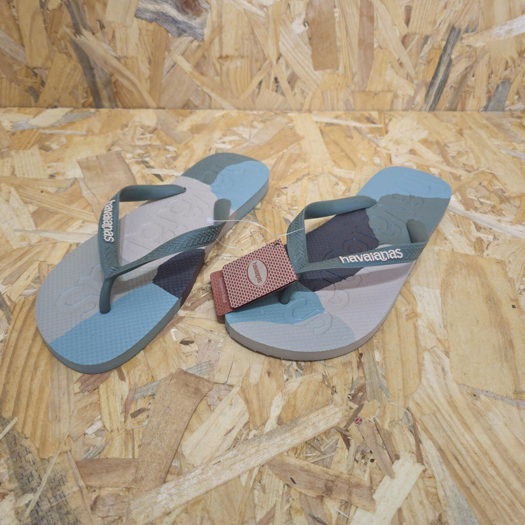 Havaianas Top Logomania Colors II Flip Flops Green Unisex Size UK 7