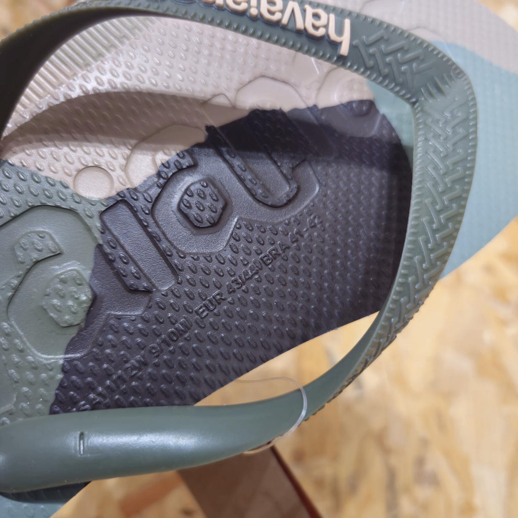 Havaianas Top Logomania Colors II Flip Flops Green Unisex Size UK 7