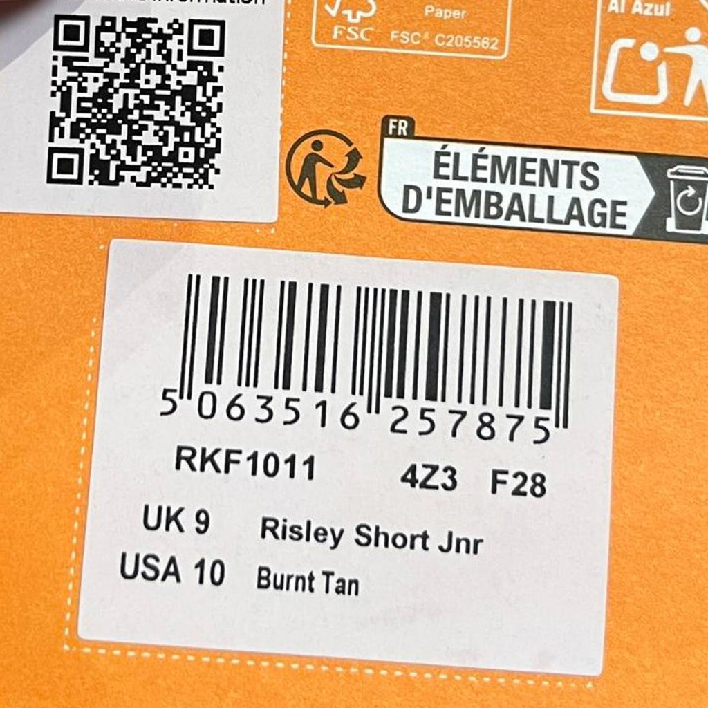 Regatta Risley Short Junior Boots Burnt Tan Size UK C9 EU 28 *SB17
