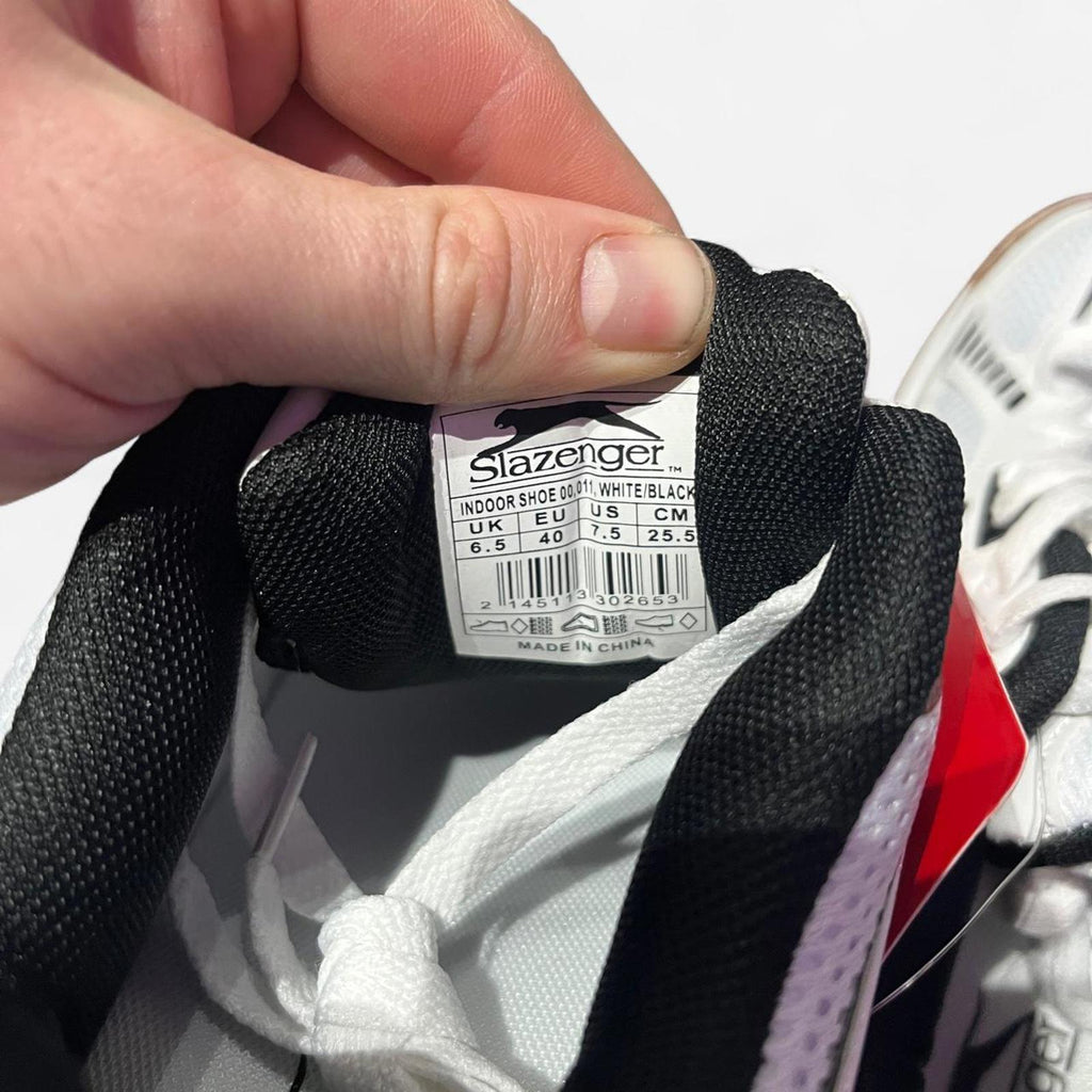 Slazenger Indoor Mens Trainers White New Size UK 6.5 EU 40 REF:SB6