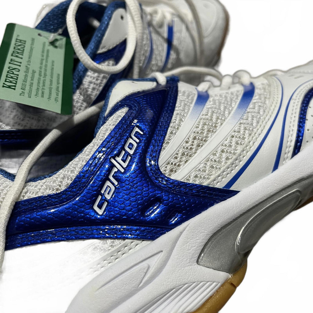 Carlton Airblade White/Blue Trainers Size UK 10.5 EU 44.5 *SB3