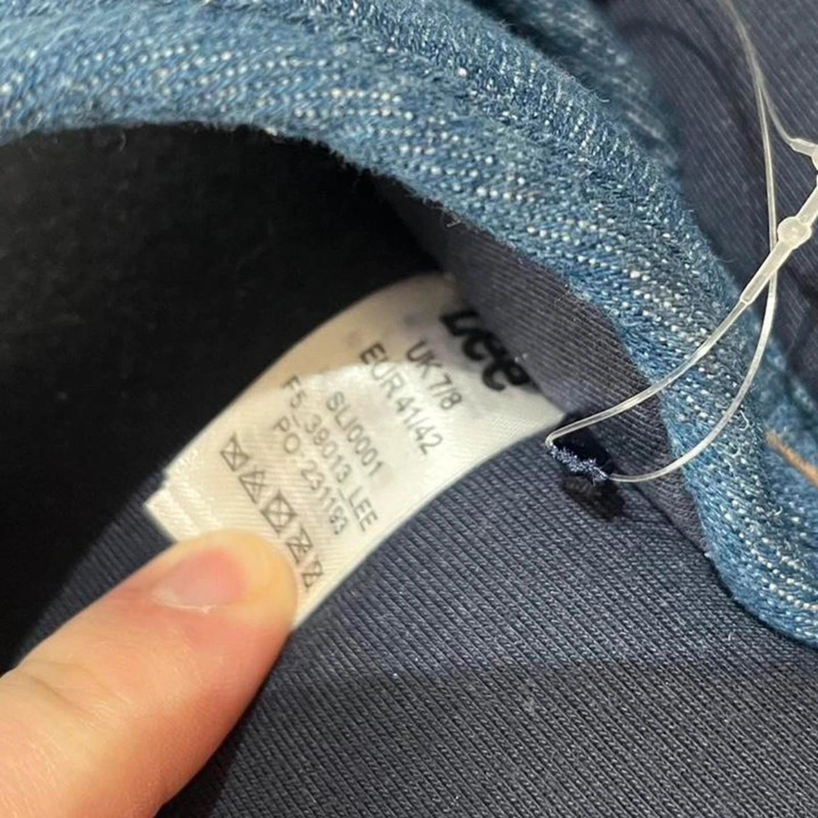 Lee Denim Slider Slipper Mens Blue Size UK 7/8 EU 41/42 REF:SB4