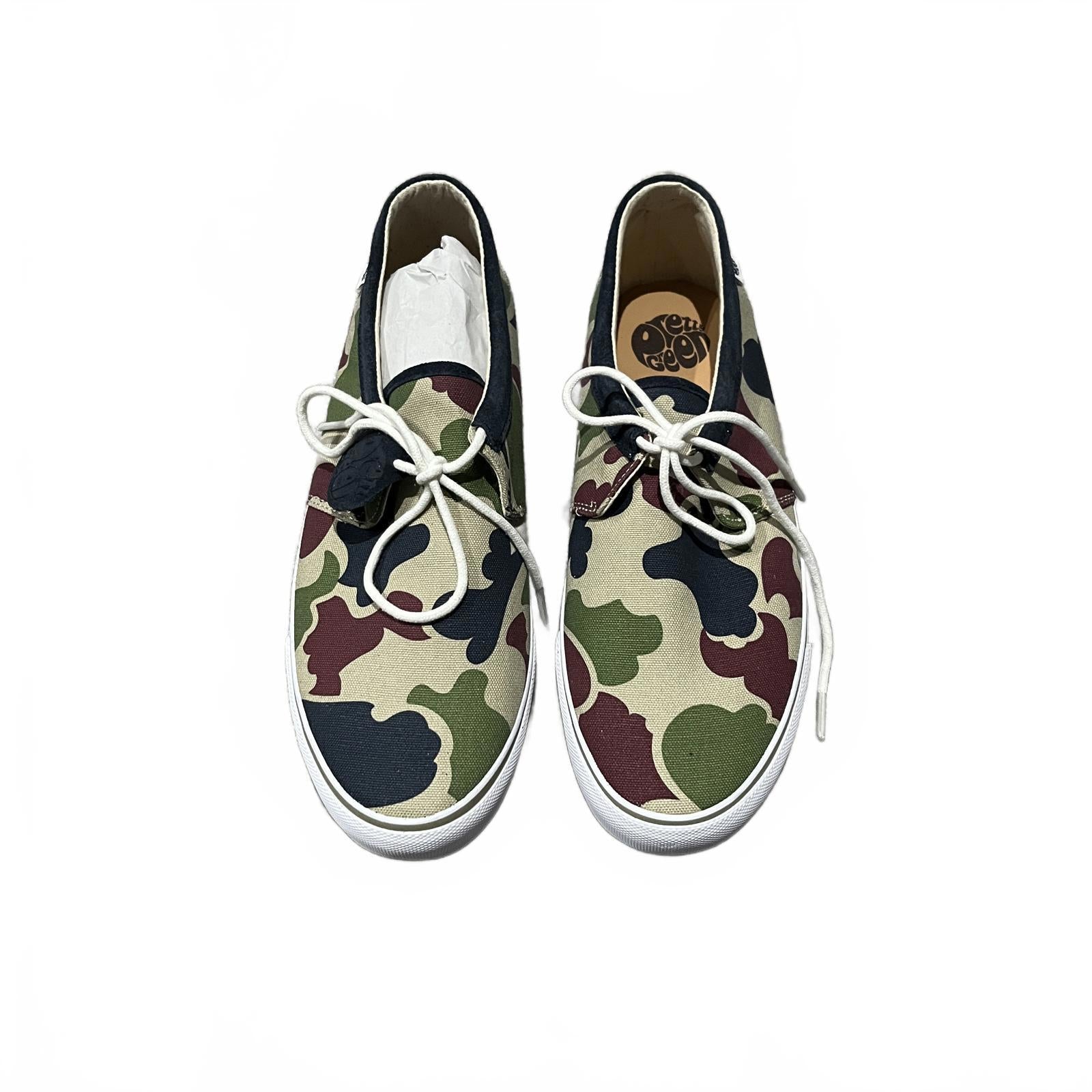 Pretty Green Canvas Trainers Camo Mens Size UK 9 EU 43 *SB2