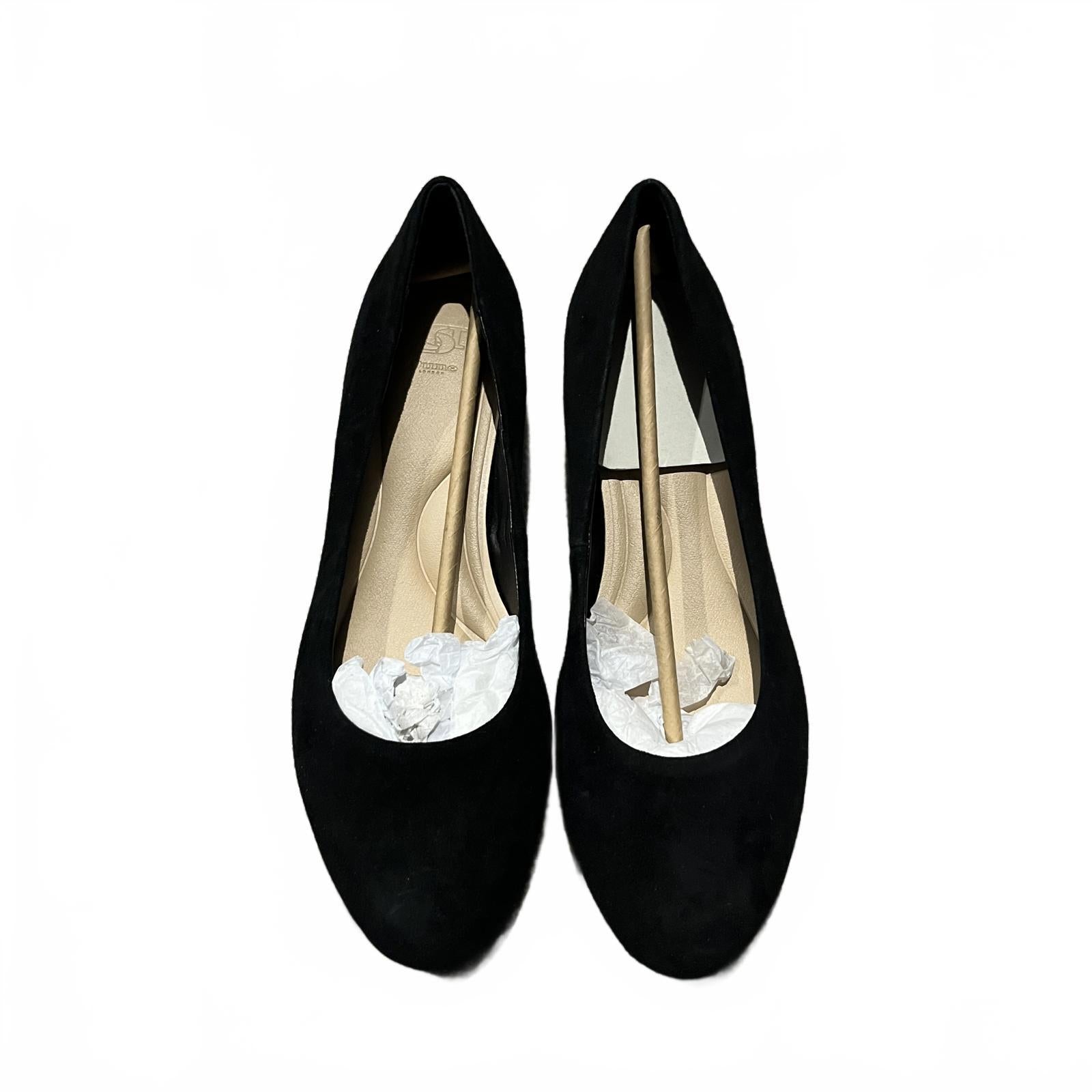 Dune London Bracket Sandals Suede Ladies Black Size UK 7 EU 40 *SB5