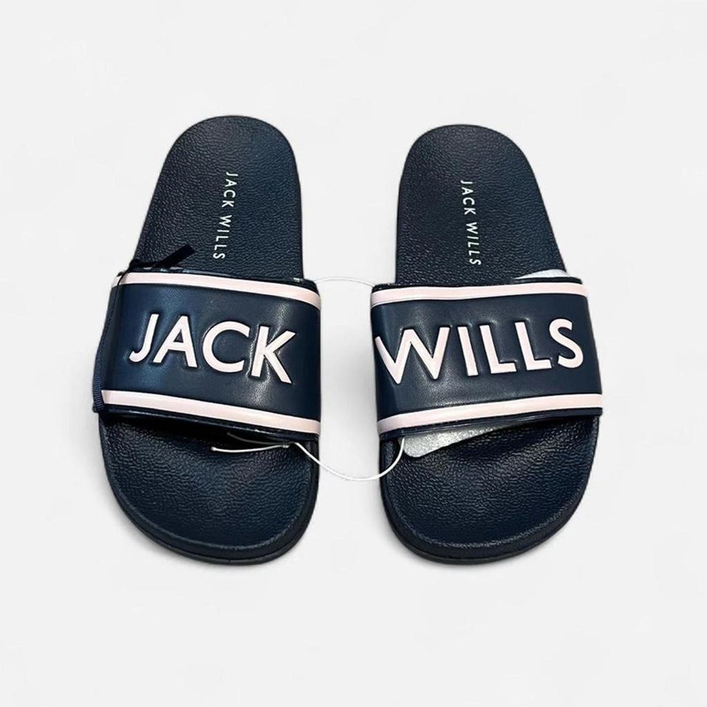 Jack Wills Harvey Slider Women’s Navy Pink Size UK S 5-6 *RSB5