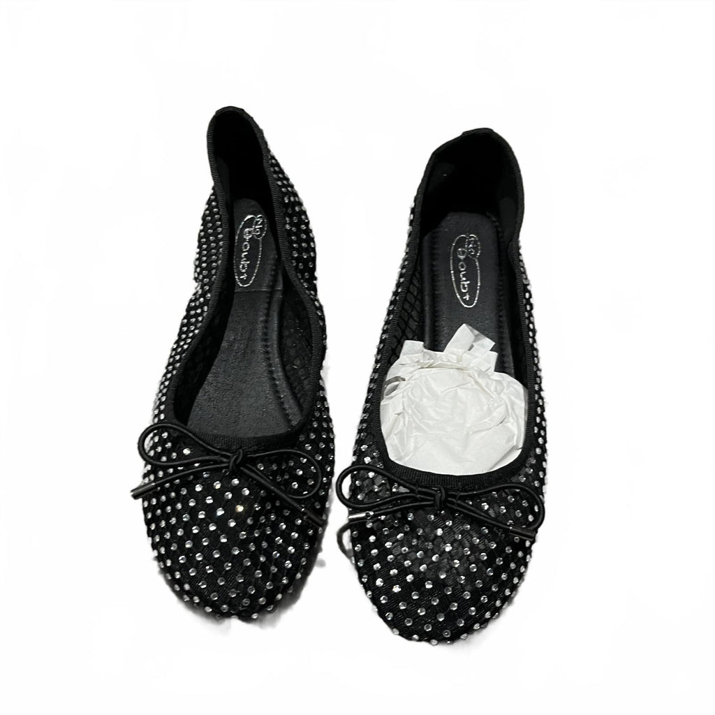 No Doubt Women's Bow Ballet Pumps Black Size UK 6 EU 39 *FF1