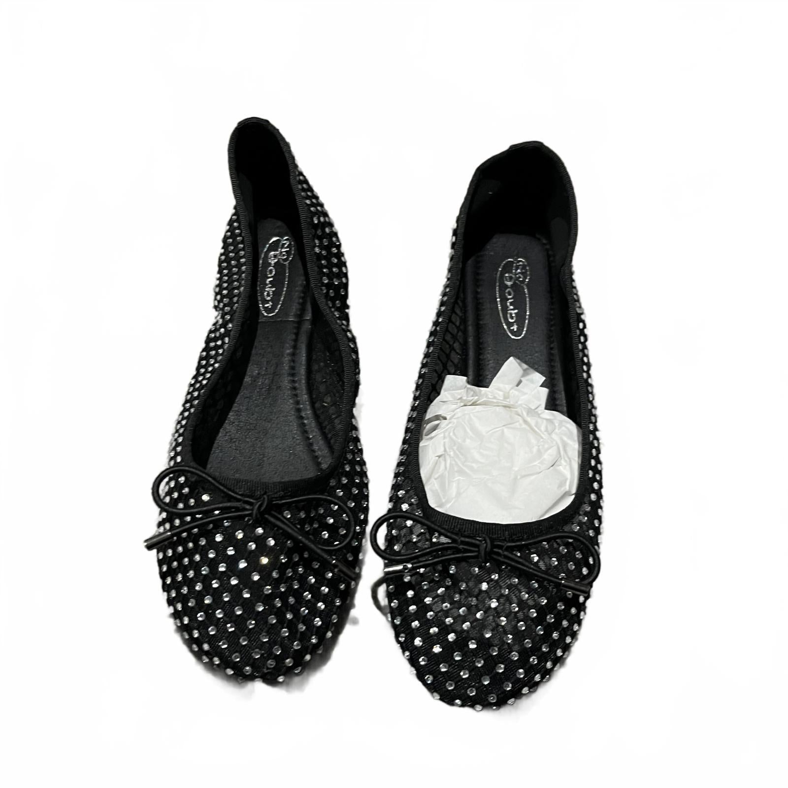 No Doubt Women's Bow Ballet Pumps Black Size UK 6 EU 39 *FF1