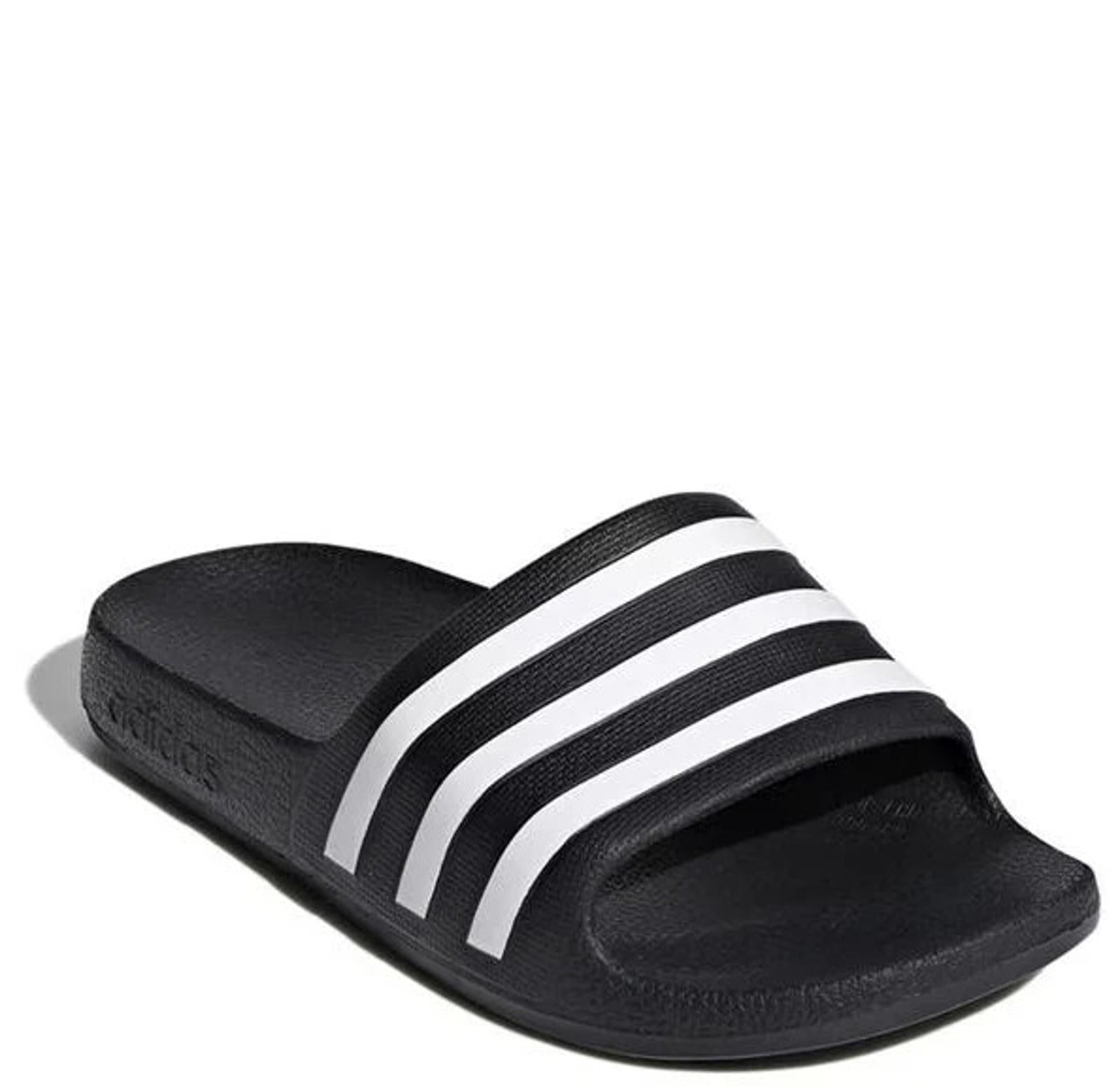 adidas Adilette Aqua Slides Junior Black Size UK 3 EU 35 REF:SB1